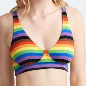 MeUndies Rainbow Bra/Bralette XL